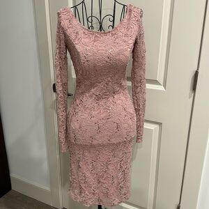 Jump Apparel Sequin Lace Bodycon Dress Size XS